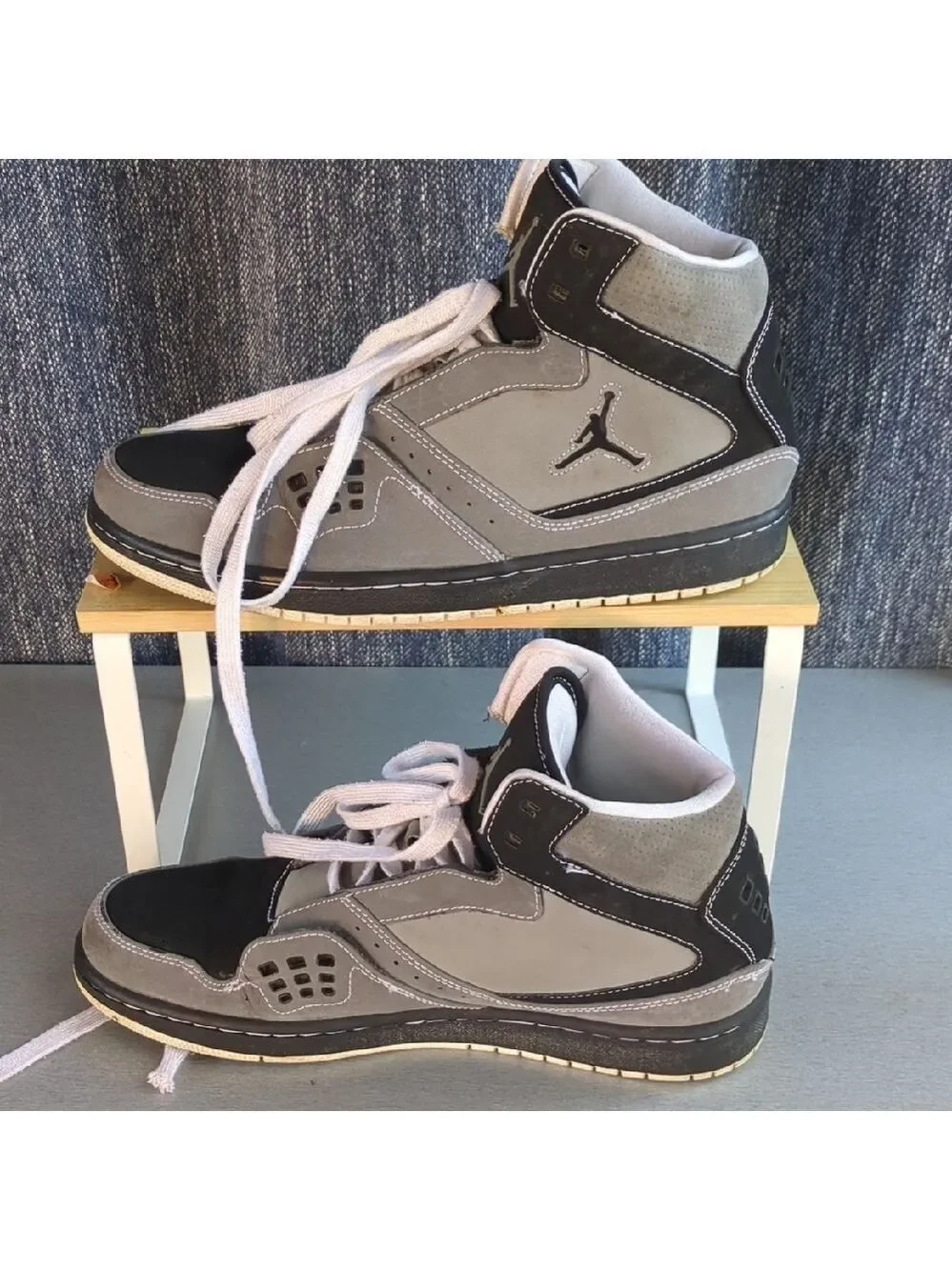 Air Jordan Gray and‎ Black Sneakers